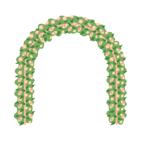 Arco de flores  Ilustración