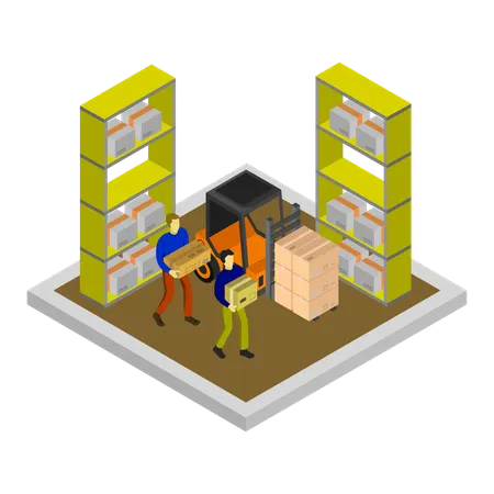 Área de inventario  Ilustración