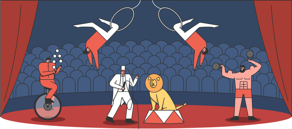 Arena de circo  Ilustração