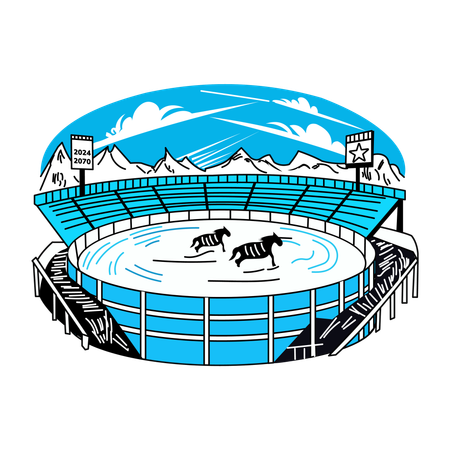 Arena de Rodeio  Ilustração