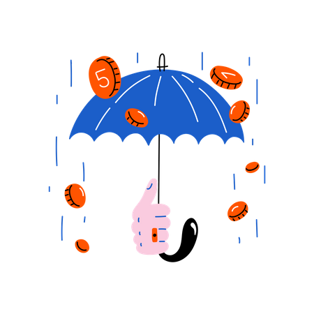 Pluie d'argent  Illustration