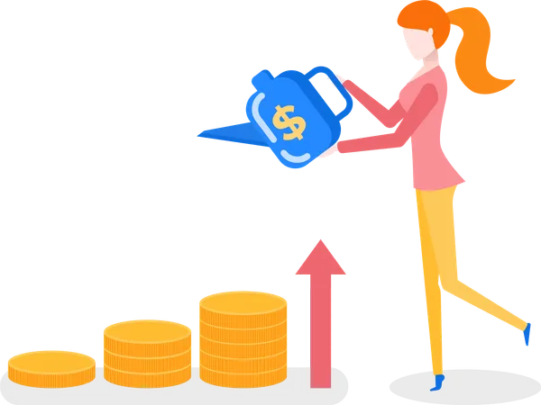 Croissance des bénéfices monétaires  Illustration