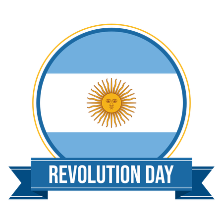 Argentina revolution day  일러스트레이션