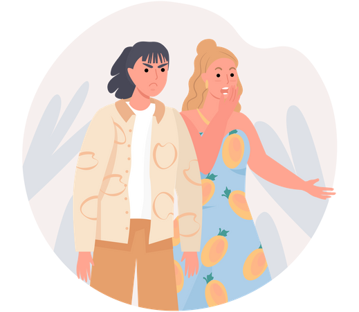 Arguing Women  Illustration