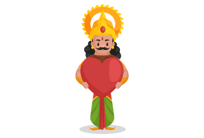 Arjun holding heart  Illustration