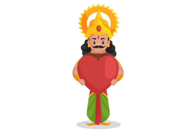 Arjun holding heart  Illustration