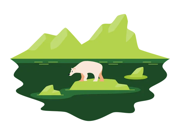 Arktischer Bär  Illustration