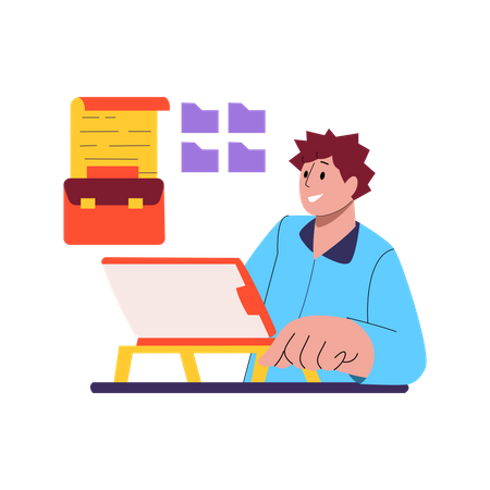 Armazenamento de dados empresariais  Ilustração