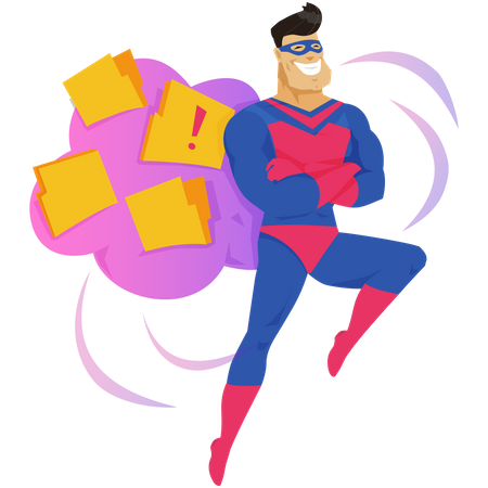 Armazenamento seguro na nuvem  Ilustração
