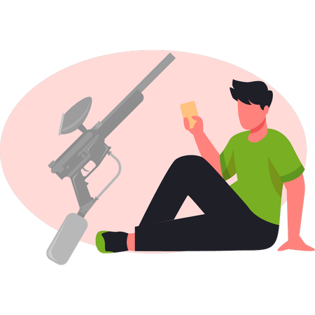 Arme ressemblant à un homme  Illustration