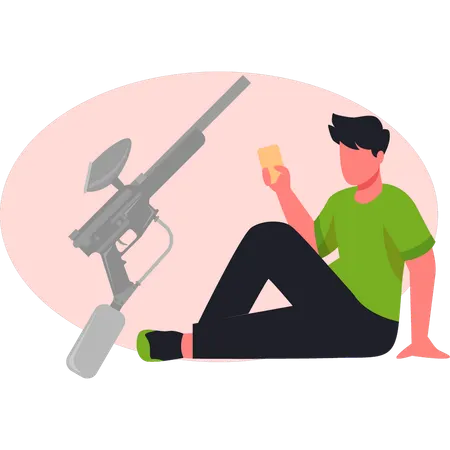Arme ressemblant à un homme  Illustration