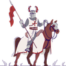 illustration for knight horse
