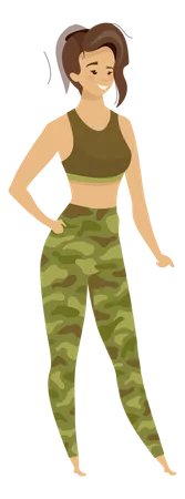 Femme de l'armée  Illustration