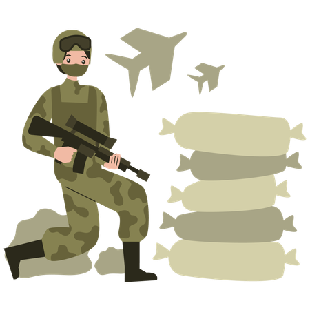 Héros de l'armée  Illustration