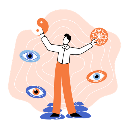Armonía y atención plena  Ilustración