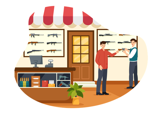 Armory Shop  Illustration