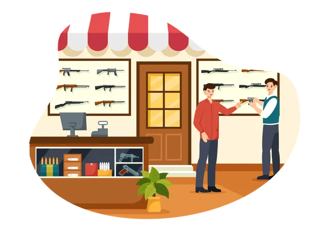 Armory Shop  Illustration