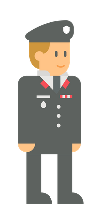 Army officer Illustration
