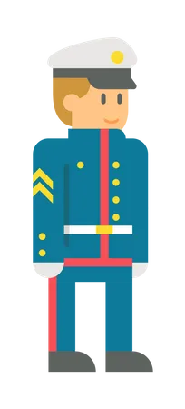 Army officer Illustration