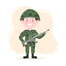 easy army man drawing