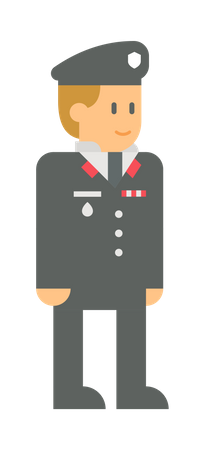 Army officer  Illustration