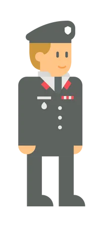 Army officer  Illustration