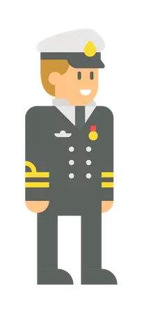 Army Officer  Illustration