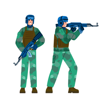 Army Soldier  イラスト