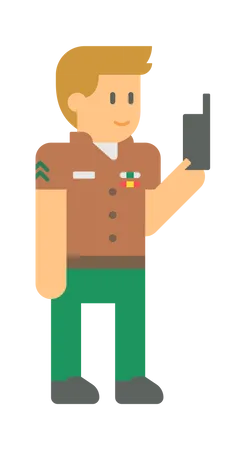Army soldier  Illustration