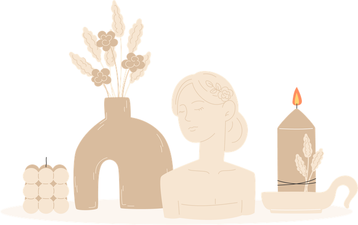 Decoração de aromaterapia  Illustration