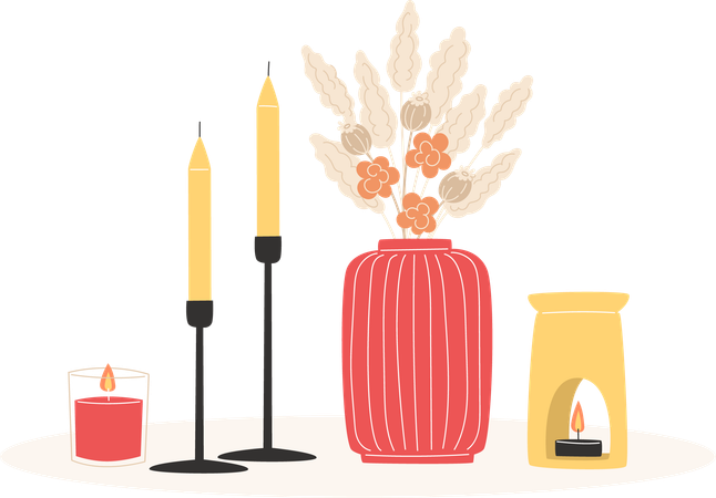 Aromatherapy Decor  Illustration