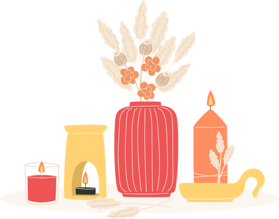 Aromatherapy Decor  Illustration