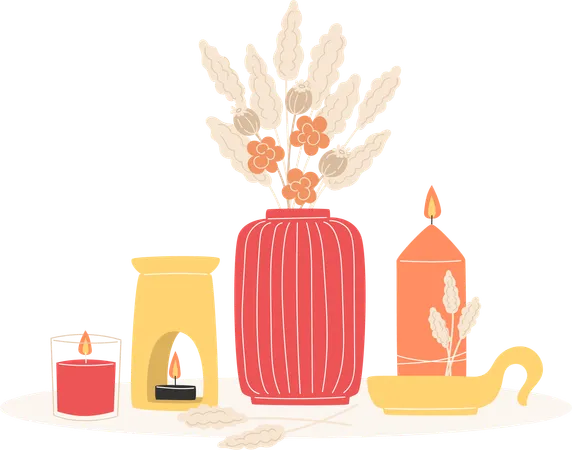 Aromatherapy Decor  Illustration