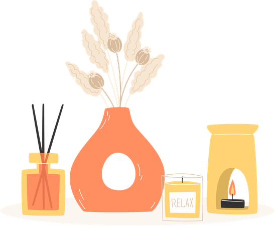 Aromatherapy Decor  Illustration