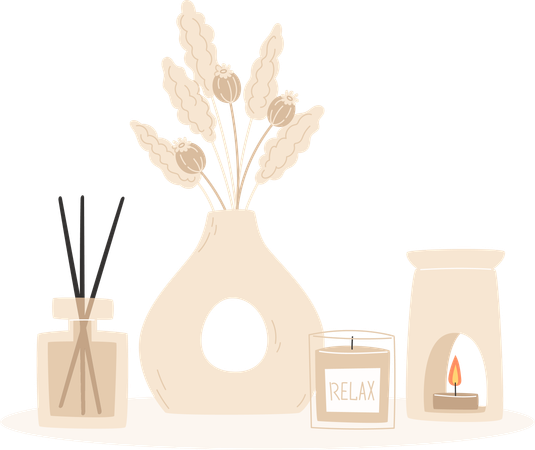 Aromatherapy Decor  Illustration