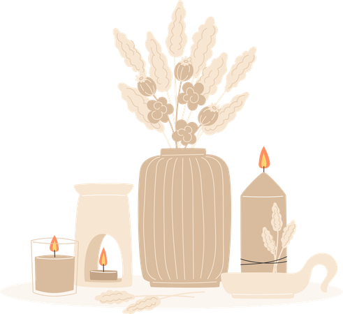 Aromatherapy Decor  Illustration