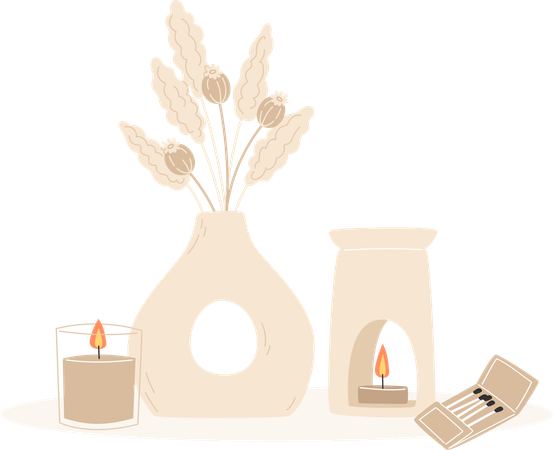 Aromatherapy Decor  Illustration