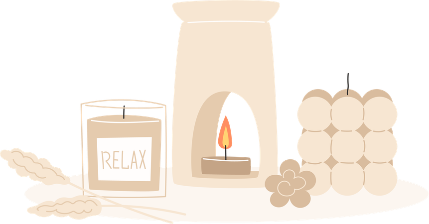 Aromatherapy Decor  Illustration