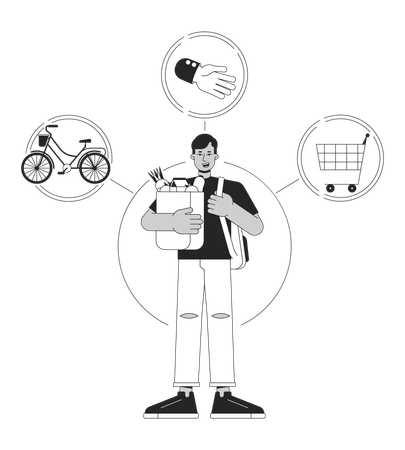 Arquetipo de persona común y corriente  Ilustración