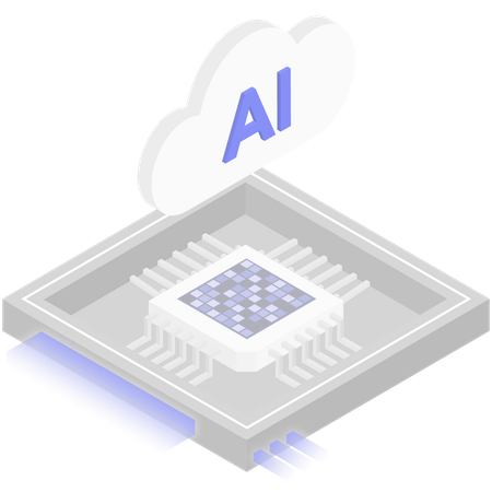 Arquitectura de chips de IA  Ilustración