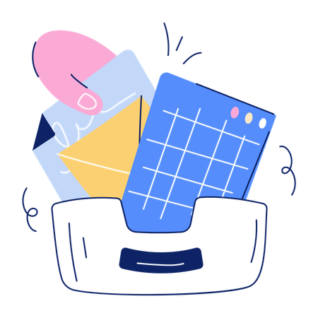 Arranging files and folders  Illustration