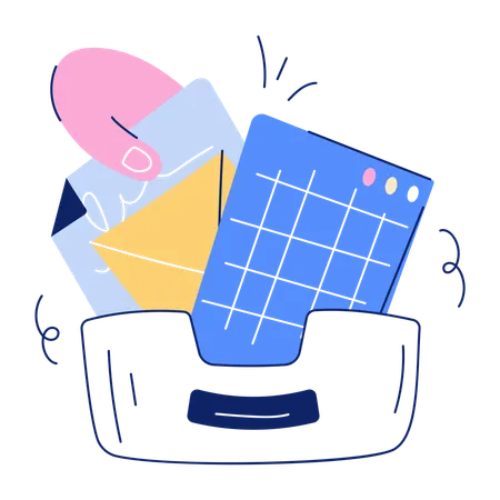 Arranging files and folders  Illustration