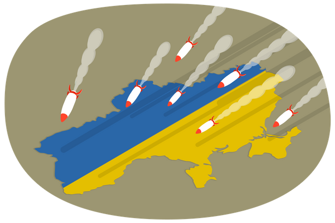 Arrêtez la guerre en Ukraine et l’agression militaire russe  Illustration