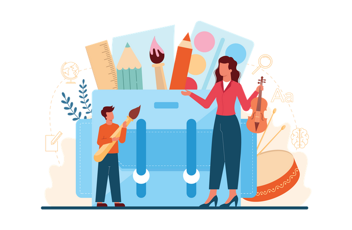 Art class  イラスト