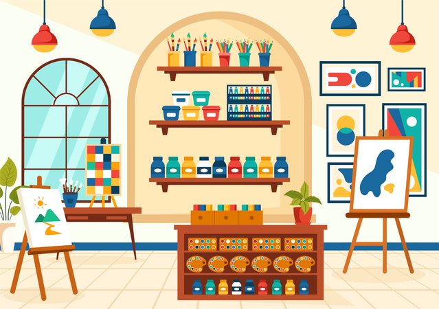 Art shop  Illustration