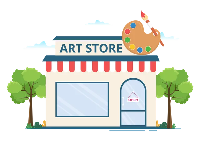 Art Store building  Illustration