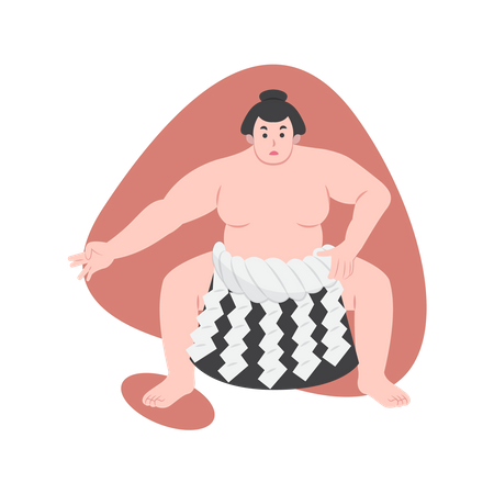 Artes marciales de sumo  Ilustración