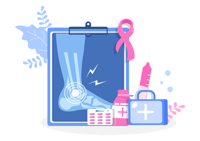 Arthritis-Behandlung  Illustration
