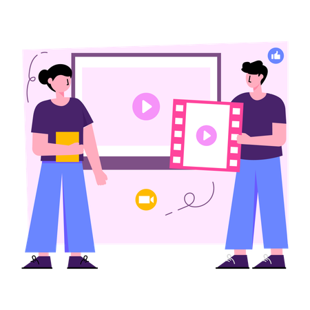 Article de clip vidéo  Illustration