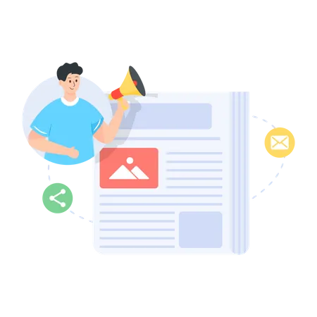 Article marketing  Illustration